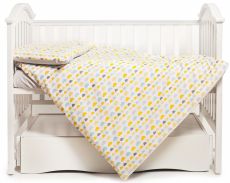 Сменная постель 3 эл Twins Happy 3033-TH-30205, Clouds yellow